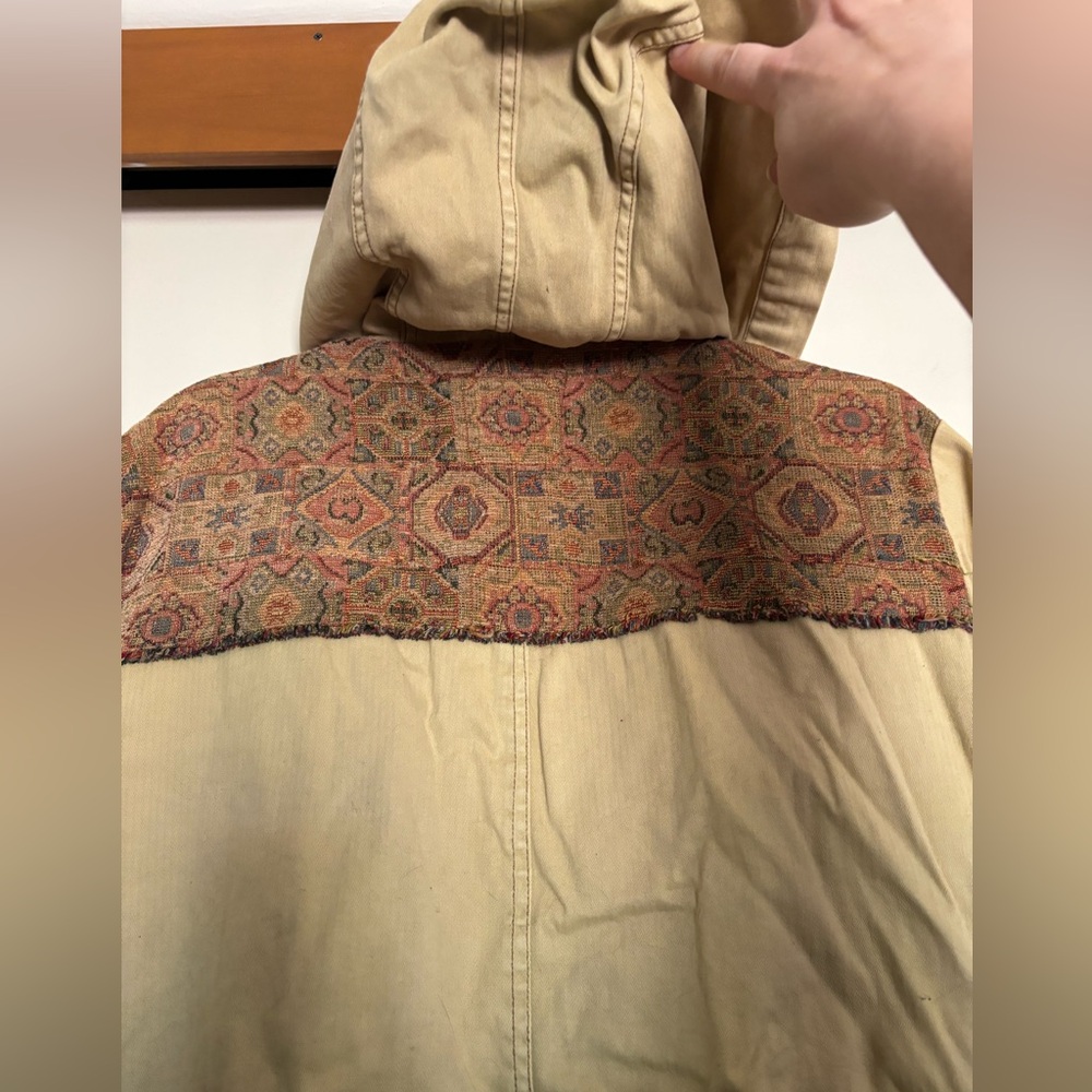 Vintage Free People Crafted Cloth Tapestry Jacket - Picture 3 of 9